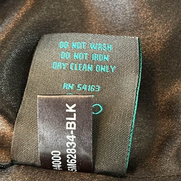 Black Rivet Faux Persian Lamb Fur Jacket, filly lined,Womens Medium GORGEOUS! - Picture 8 of 9